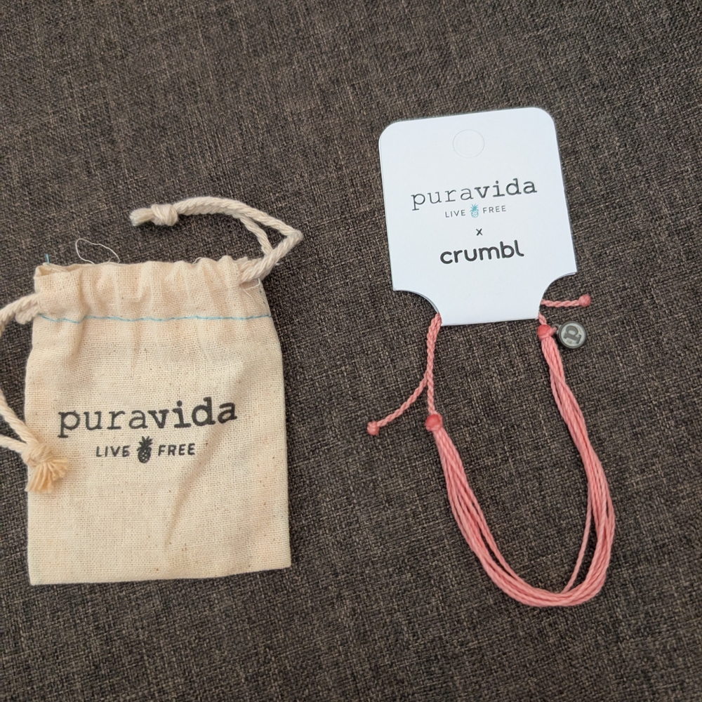 Pura Vida x Crumbl Pink Bracelet